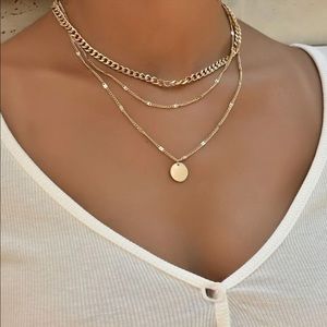 SHEIN Layered Gold Necklace